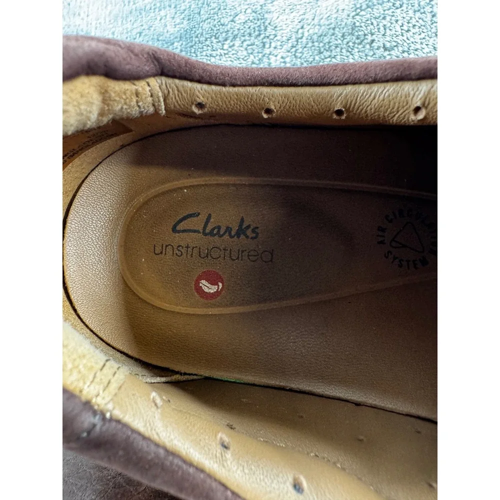 Clarks Unstructured Leather Oxfords Mens 12.5 Brown Air Circulation System 0023